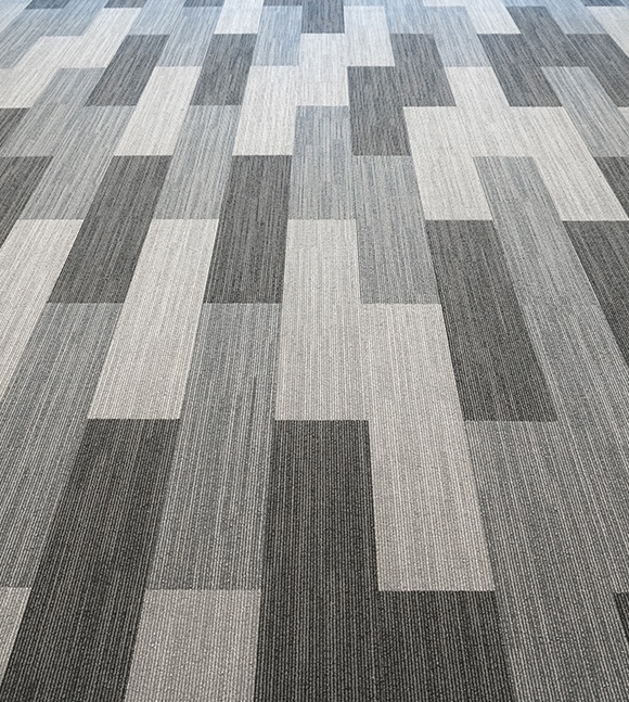 Durable carpeting in commercial space