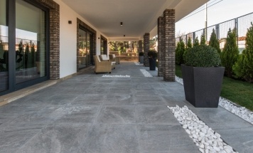stone flooring on a patio