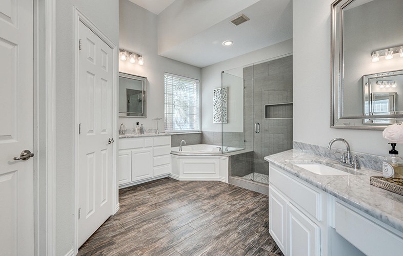 Newly remodeled bathroom