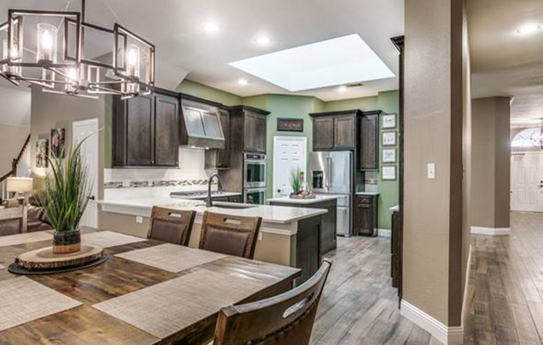 Remodeled kitchen and dining room