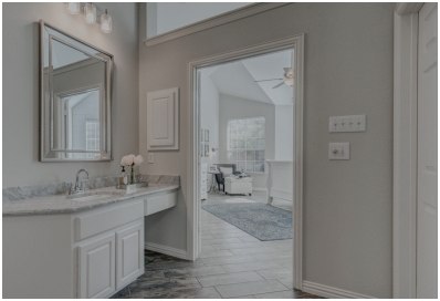 Newly remodeled modern bathroom