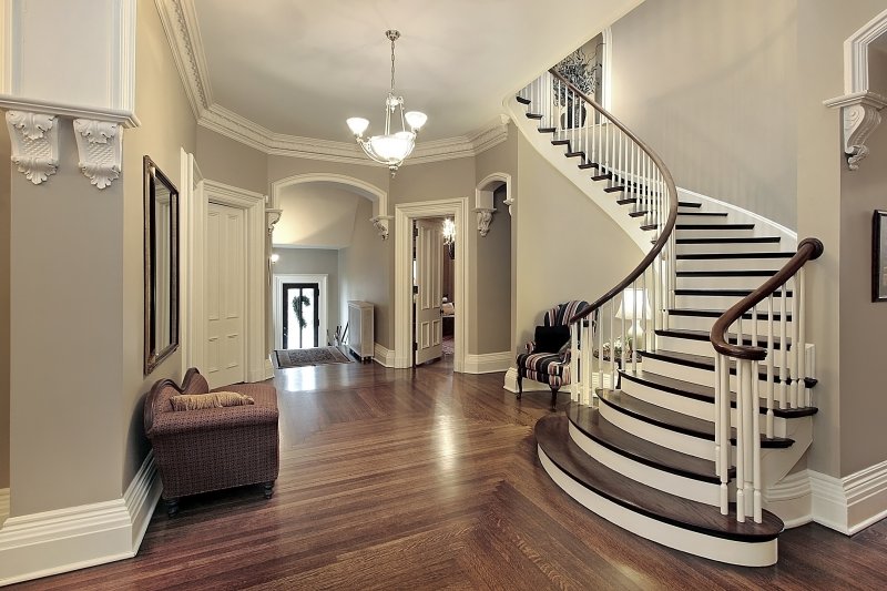the entryway of a home