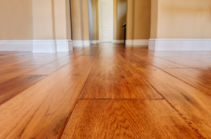 a closeup of natural hardwood flooring