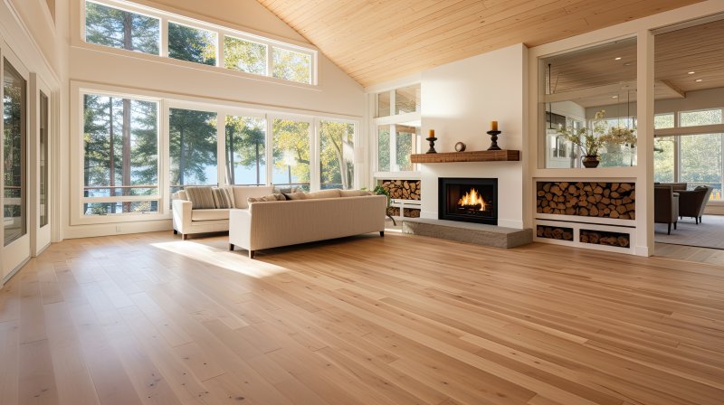 laminate flooring in large living room