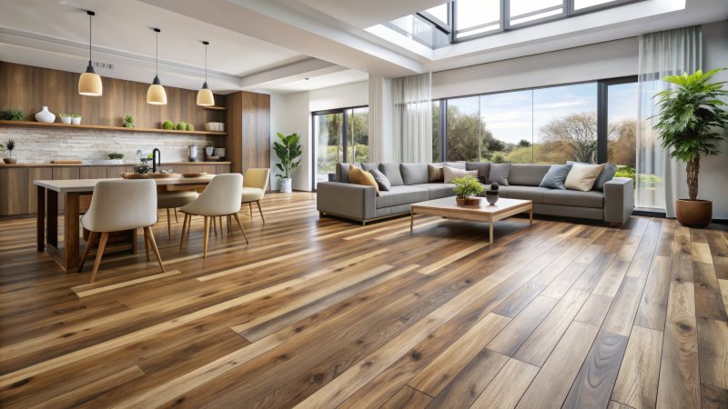home with vinyl flooring