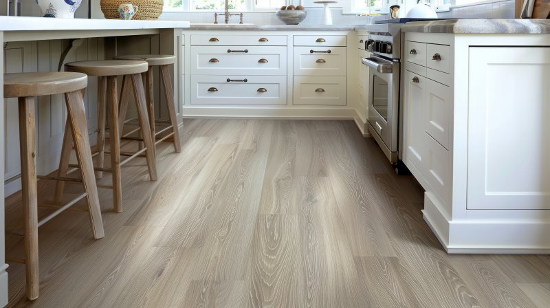 kitchen with vinyl flooring